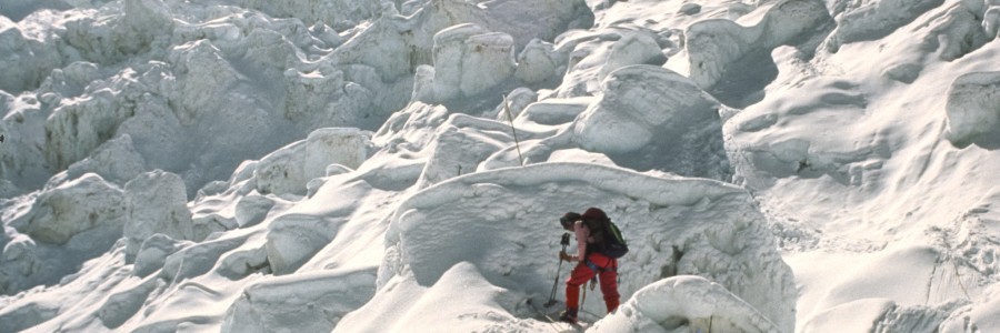 Khumbu Icefall - Image by Brigitte Djajasasmita, CC.